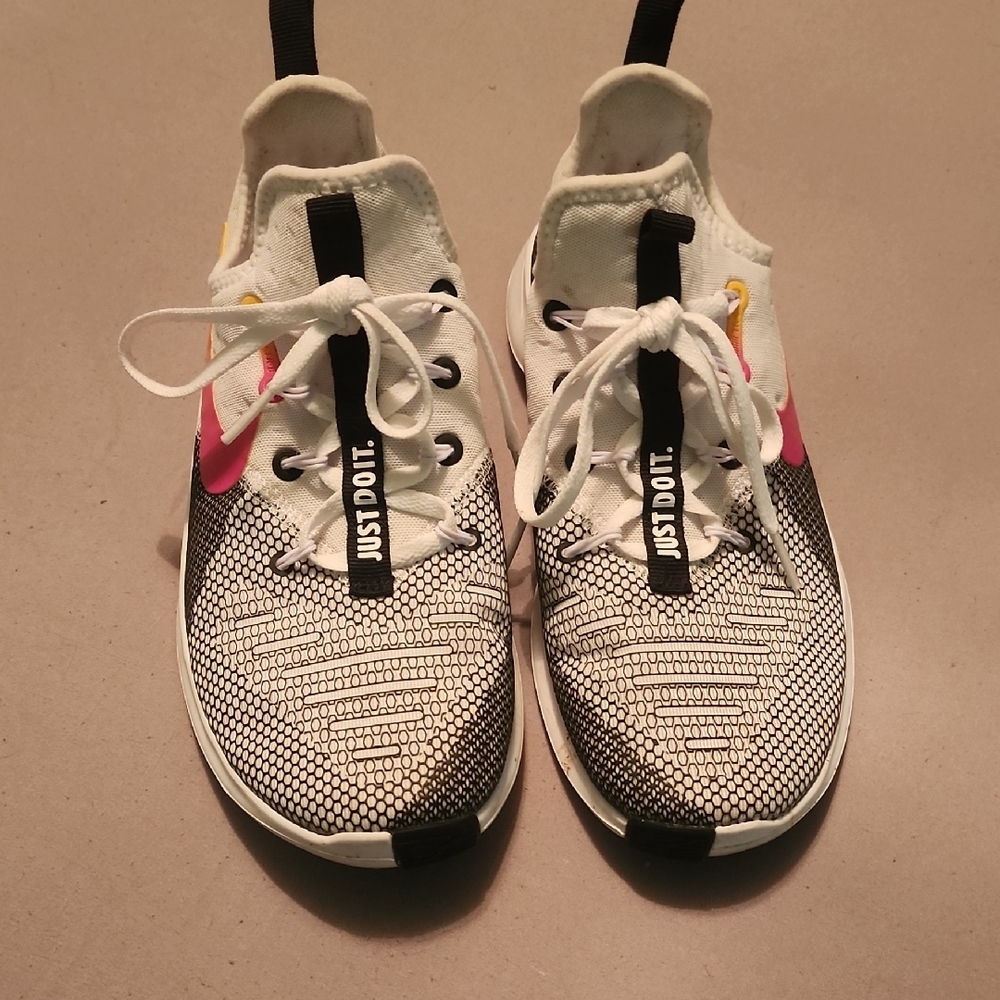Nike White and Pink Athletic Shoes
